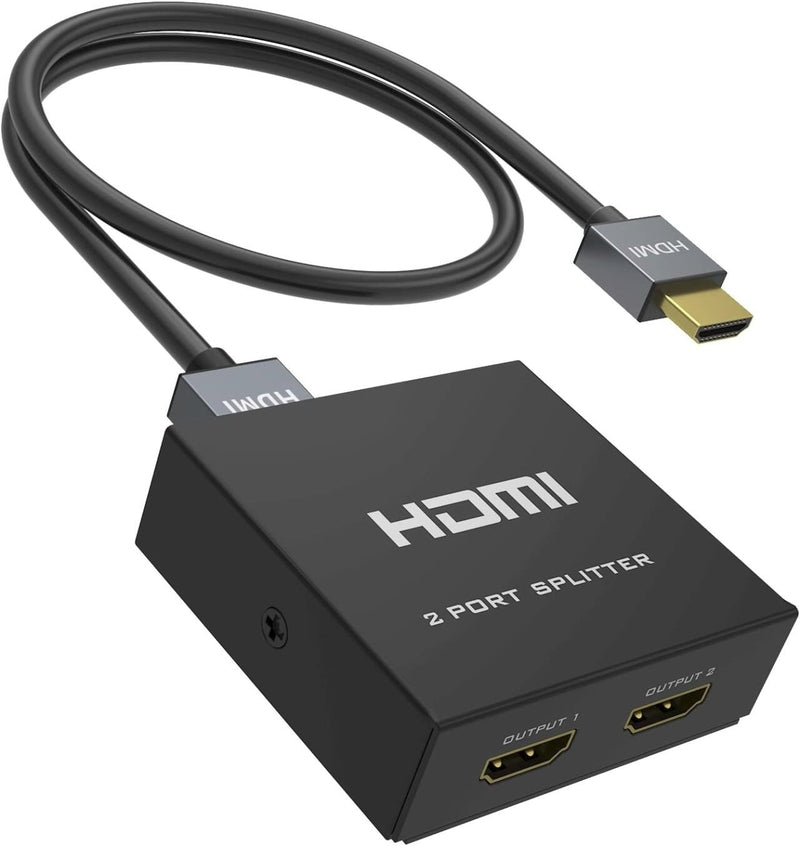 Splitter HDMI 4K 1x2 con 2 salidas simultáneas
