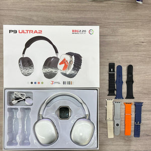 Set Auriculares P9 y Smartwatch
